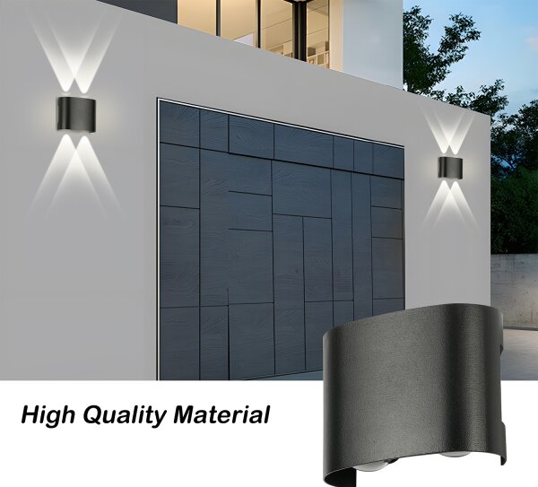 Brilagi - Aplica de exterior FLAREBOX LED/4W/230V neagră IP65
