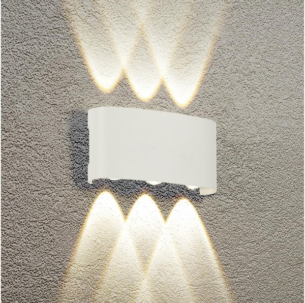 Brilagi - Aplică LED de exterior FLAREBOX, 6W, 230V, alb, IP65
