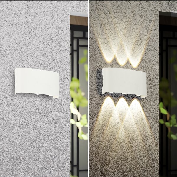 Brilagi - Aplică LED de exterior FLAREBOX, 6W, 230V, alb, IP65