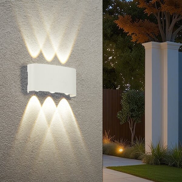 Brilagi - Aplică LED de exterior FLAREBOX, 6W, 230V, alb, IP65