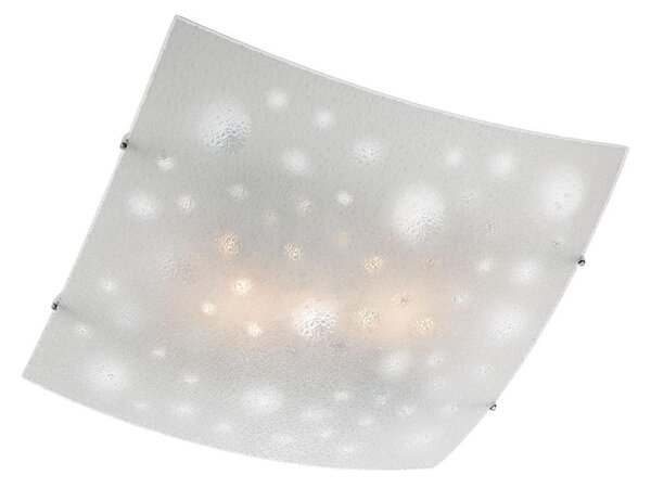 Redo 05-905 - Plafonieră ISIDE 2xE27/42W/230V, 39x39 cm, transparentă