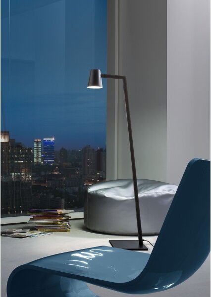 Redo 01-1557 - Lampă de podea MINGO 1xE27/42W/230V neagră