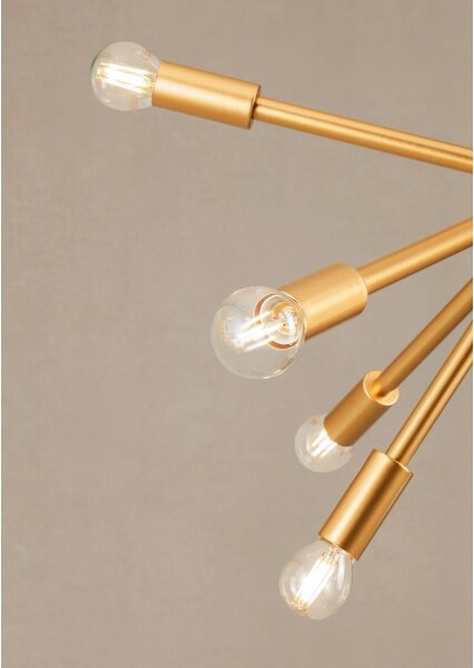 Redo 01-2935 - Lustru STELLAR suspendat pe cablu, 18xE14/25W/230V, auriu