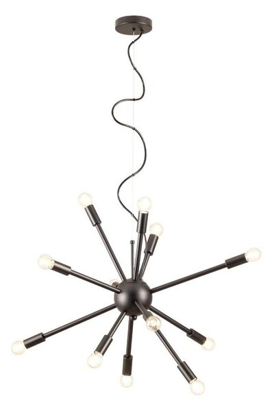 Redo 01-2934 - Candelabru suspendat pe cablu STELLAR, 12x E14, max. 25W/bec, 230V, negru