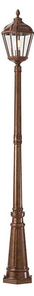 Redo 9662 - Lampă de exterior ESSEN 1xE27/70W/230V 221,5 cm IP44 maro/patină