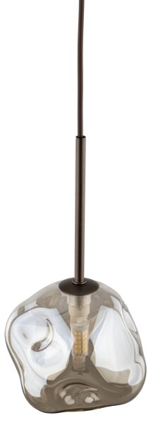 Pendul pe cablu LAVA 1xG9/8W/230V bronz/bej fumuriu