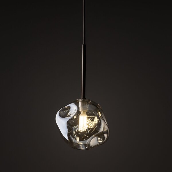 Pendul pe cablu LAVA 1xG9/8W/230V bronz/bej fumuriu