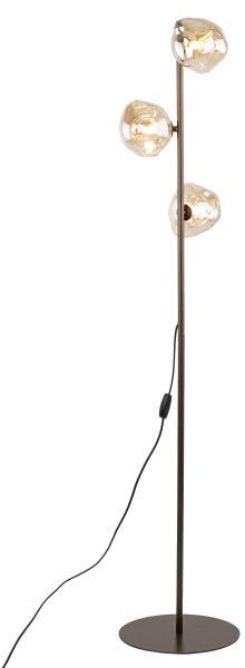 Lampă de podea LAVA 3xG9/8W/230V bronz/bej fumuriu