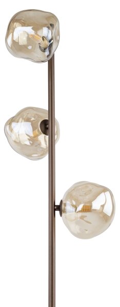 Lampă de podea LAVA 3xG9/8W/230V bronz/bej fumuriu