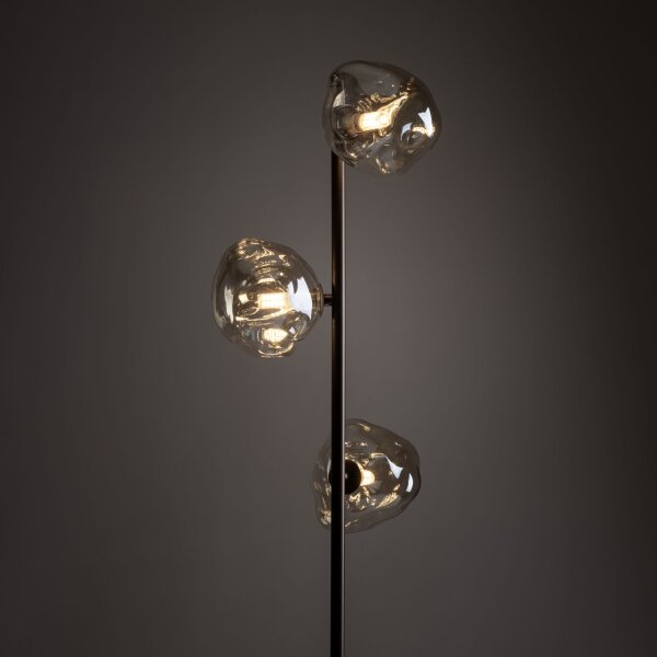 Lampă de podea LAVA 3xG9/8W/230V bronz/bej fumuriu