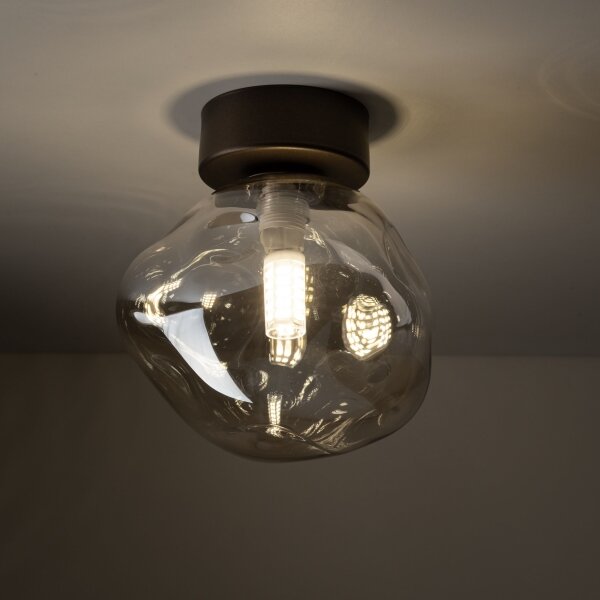 Plafonieră LAVA 1xG9/8W/230V bronz/bej fumuriu