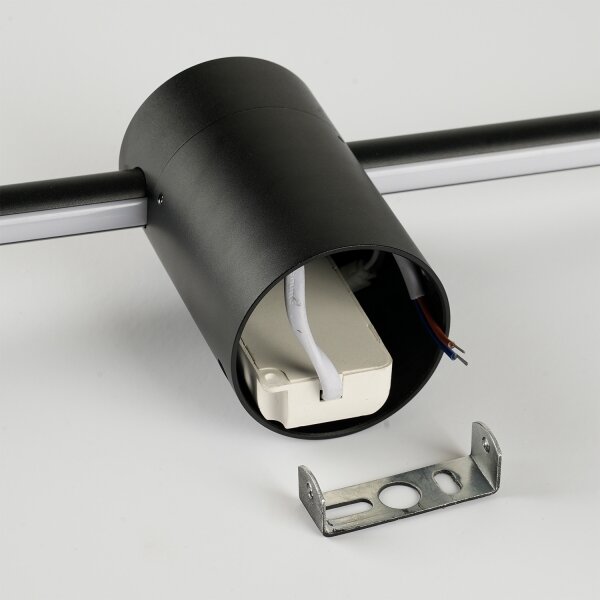 Brilagi - Aplica LED de exterior AURA LED/20W/230V 3000K IP54 negru