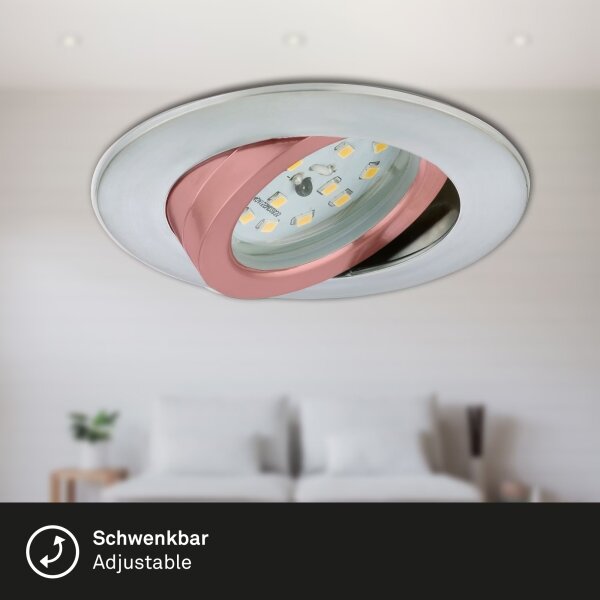 Briloner 7209-039 - Set de 3 corpuri încastrate pentru baie ATTACH LED/5W/230V IP23