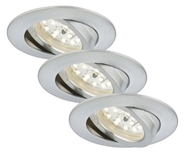 Briloner 7209-039 - Set de 3 corpuri încastrate pentru baie ATTACH LED/5W/230V IP23