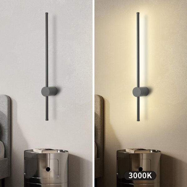 Brilagi - Aplică de perete LED pentru exterior AURA LED/12W/230V 3000K IP54 antracit