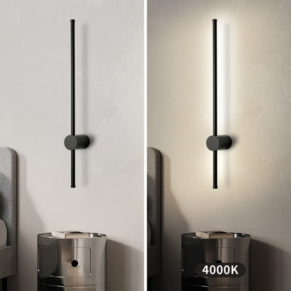 Brilagi - Aplică de perete pentru exterior AURA LED/12W/230V 4000K IP54 negru