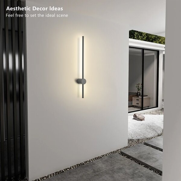 Brilagi - Aplică LED de exterior AURA, 12W, 230V, 4000K, IP54, antracit