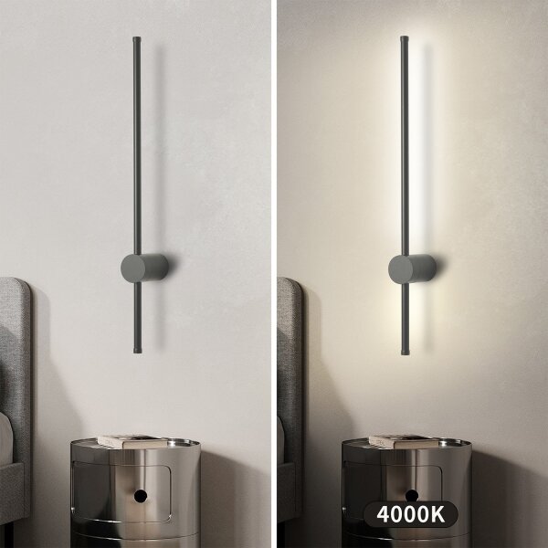Brilagi - Aplică LED de exterior AURA, 12W, 230V, 4000K, IP54, antracit