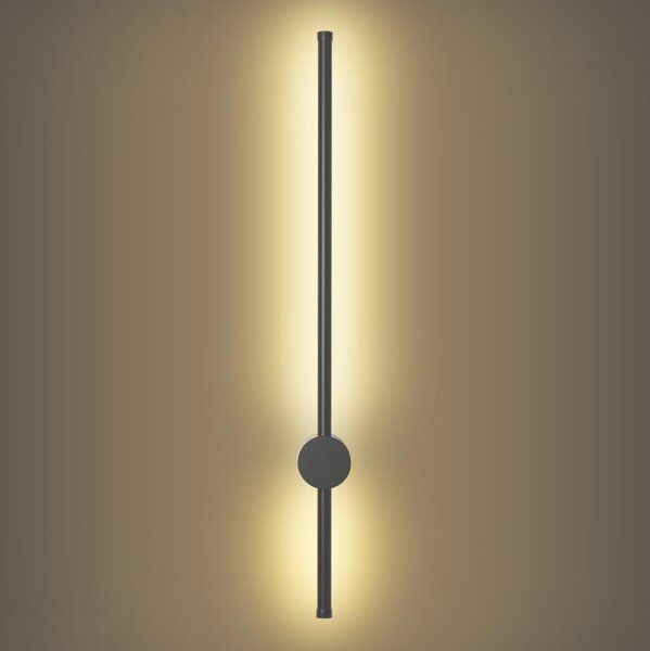 Brilagi - Aplică de perete LED pentru exterior AURA LED/12W/230V 3000K IP54 antracit