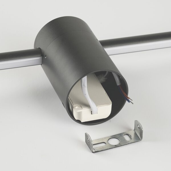 Brilagi - Aplică LED de exterior AURA, 20W, 230V, 3000K, IP54, antracit