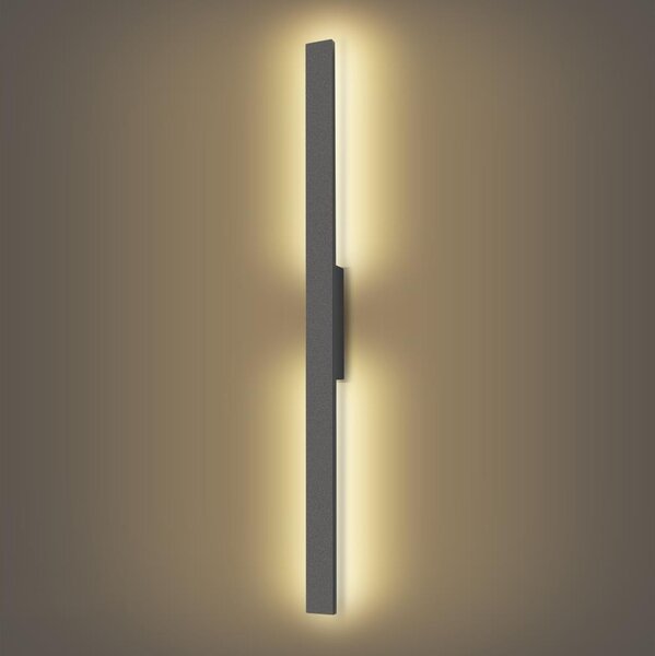 Brilagi - Aplică LED de exterior LUNA, 24W, 230V, 3000K, IP65, antracit