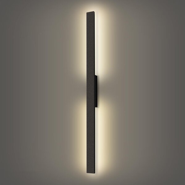 Brilagi - Aplica LED de exterior LUNA, 24W, 230V, 4000K, IP65, neagră