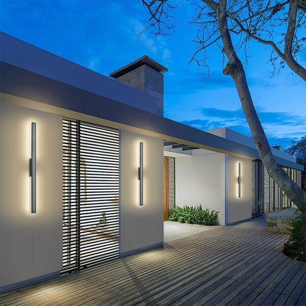 Brilagi - Aplică LED de exterior LINEO LED/24W/230V 3000K IP65 antracit