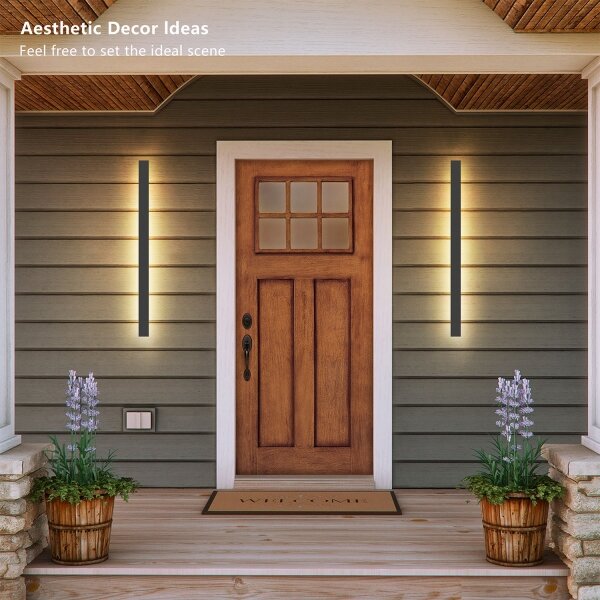 Brilagi - Aplică de exterior LED LINEAR, 22 W, 230 V, 4000 K, IP65, antracit