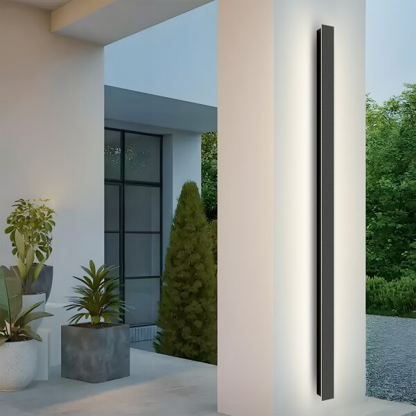 Brilagi - Aplică LED de exterior LINEAR, 32W, 230V, 4000K, IP65, neagră