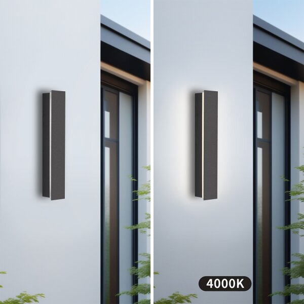 Brilagi - Aplică de perete pentru exterior LINEAR LED/8W/230V 4000K IP65 antracit
