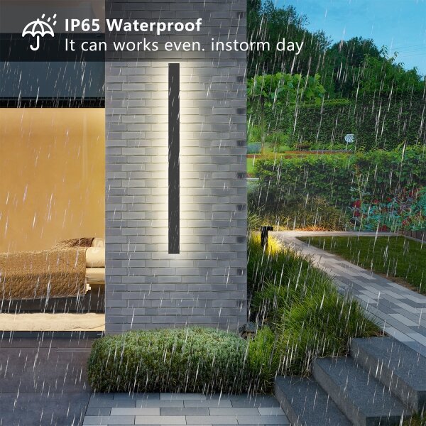 Brilagi - Aplică de exterior LED LINEAR, 22 W, 230 V, 4000 K, IP65, antracit