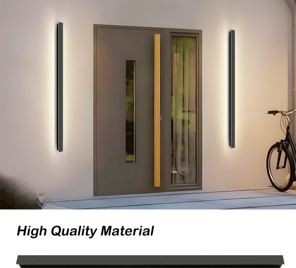 Brilagi - Aplică LED de exterior LINEAR, 32W, 230V, 4000K, IP65, neagră