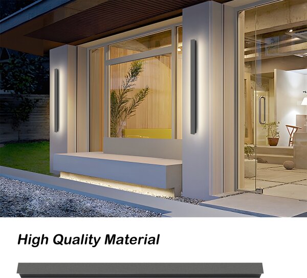 Brilagi - Aplică de exterior LED LINEAR, 22 W, 230 V, 4000 K, IP65, antracit