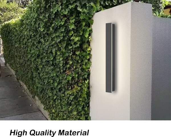 Brilagi - LINEAR Aplică LED de perete pentru exterior, 12W, 230V, 4000K, IP65, antracit