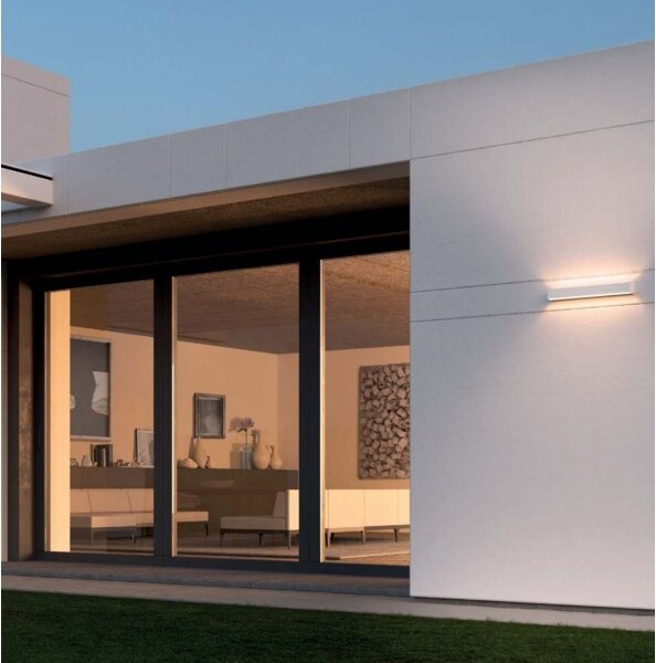 Redo 90259 - Aplica de perete LED pentru exterior AROOS, 21W, 230V, 3000K, IP65, albă