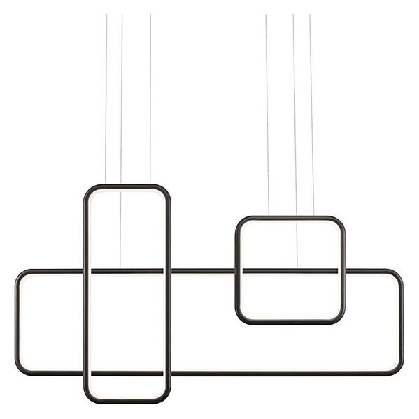 Redo 01-2100 - Lustră LED dimabilă suspendată pe cablu THAI, 86W, 230V, neagră