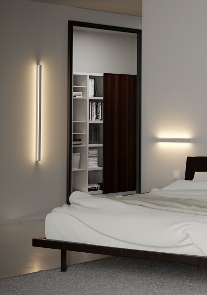 Redo 01-2762 - Aplica de perete LED PLOT, 21 W, 230 V, 60 cm, albă