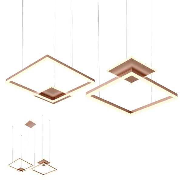 Redo 01-2616 - Lustră LED dimabilă pe cablu SIGUA LED/137W/230V CRI 90 maro