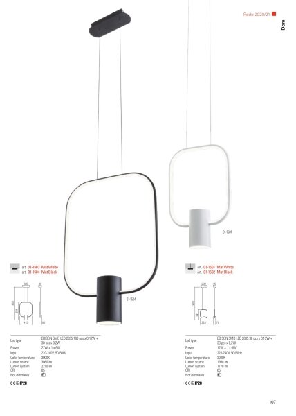 Redo 01-1227 - Lampă de birou LED dimmabilă DOM LED/21W/230V neagră