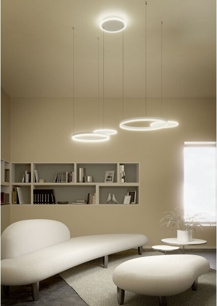 Redo 01-2608 - Lustra LED reglabilă suspendată pe cablu SIGUA, 114W, 230V, CRI 90, alb