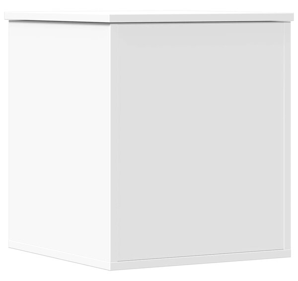 Cutie de depozitare, alb, 40x42x46 cm, lemn prelucrat