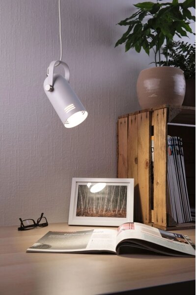 Paulmann 79767 - Pendul LED LAVEA 1xE27/8W, 230V, alb