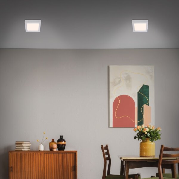 Briloner 7123-014 - Plafonieră LED FIRE LED/12W/230V 3000K 17x17cm