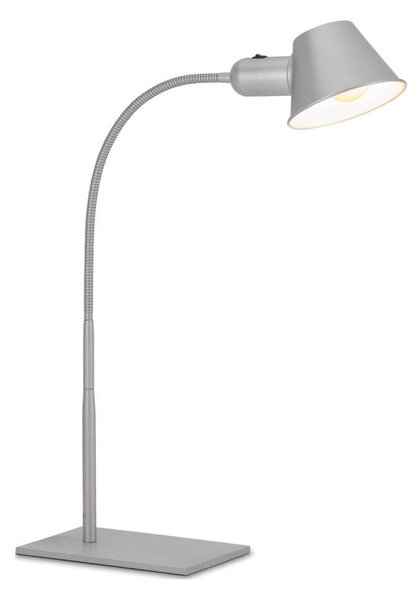 Brilo - Lampă de masă 1xE27/10W/230V crom mat