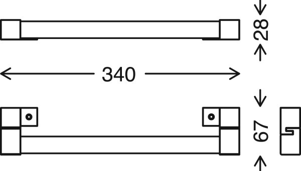 Briloner 2107-018 - Lumină LED pentru oglindă, 8 W, 230 V, IP44, crom lucios