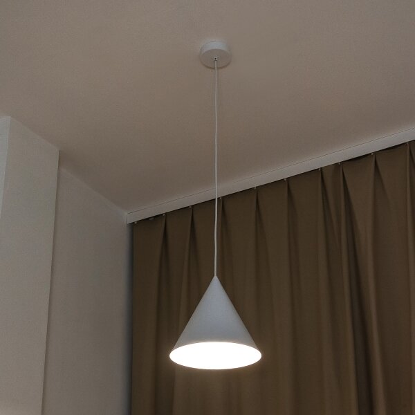 Pendul pe cablu ETNA II, 1x E27/15W/230V, diametru 25 cm, alb