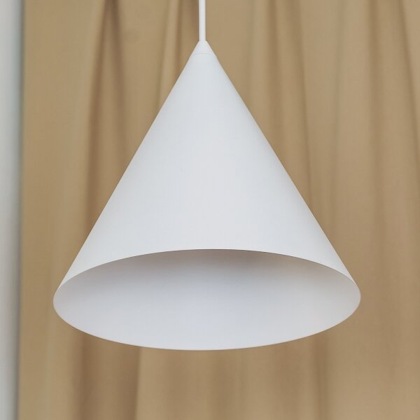 Pendul pe cablu ETNA II, 1x E27/15W/230V, diametru 25 cm, alb