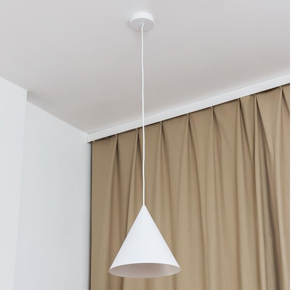 Pendul pe cablu ETNA II, 1x E27/15W/230V, diametru 25 cm, alb