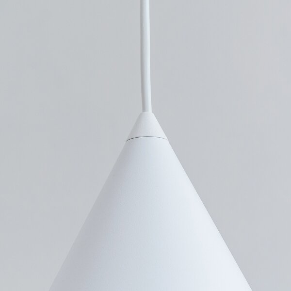 Lustră pe cablu ETNA II 1xE27/15W/230V diam. 18,5 cm albă