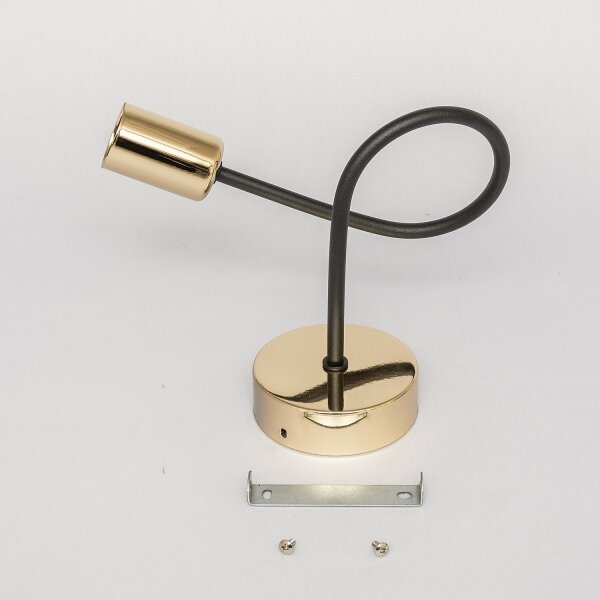 Aplica de perete OXFORD 1xE27/15W/230V auriu/negru
